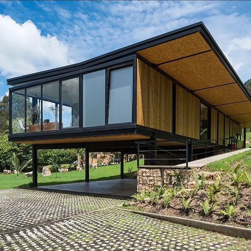 Casa container com design moderno