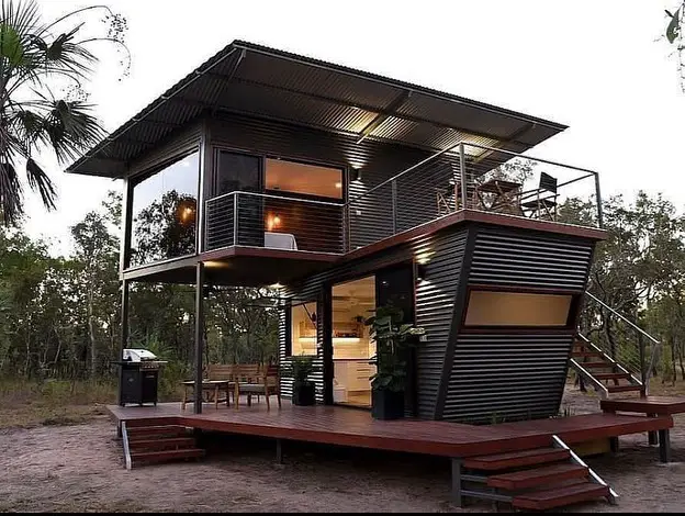 Casa container moderna com design arrojado